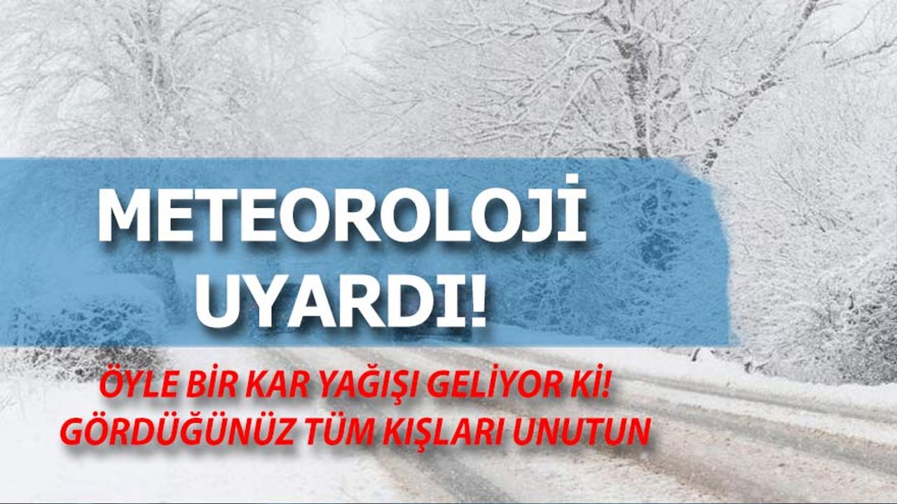 Kar Günlerce sürecek! Hayatı felç etmeye geldi! Türkiye Ekstrem Soğuk Hava Dalgasına Geçiyor
