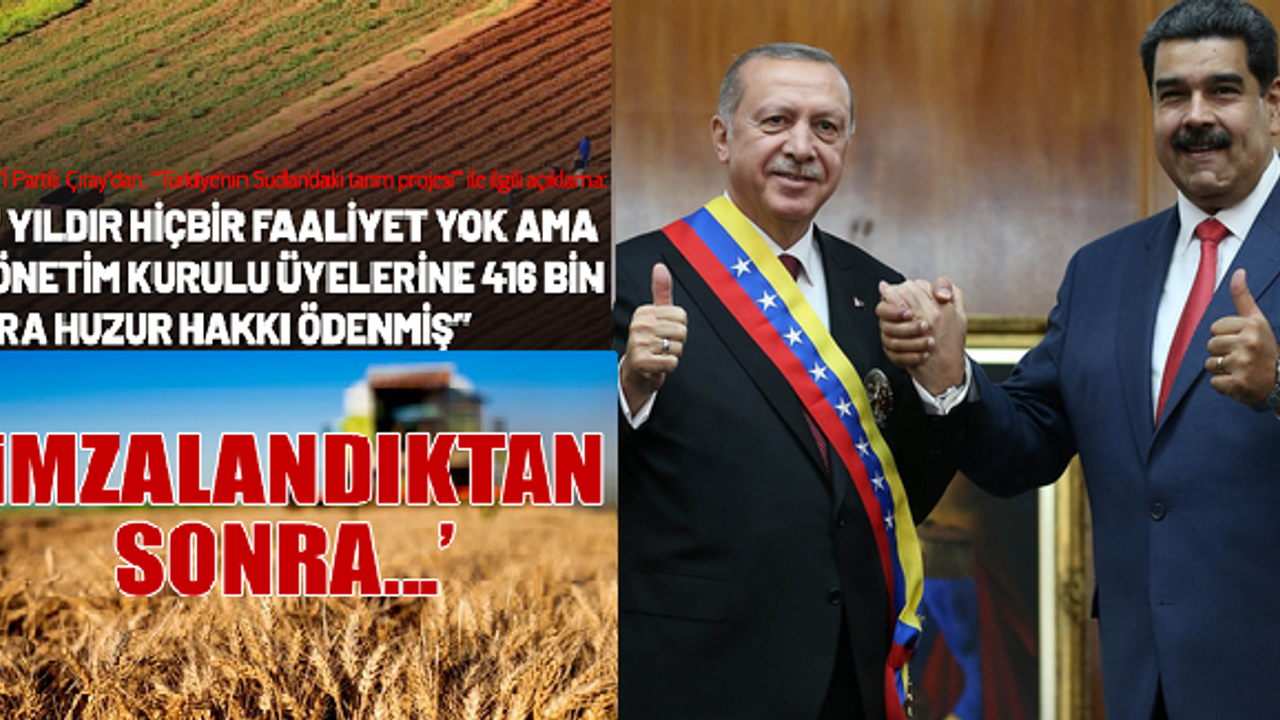Türkiye Sudan Sonrası Venezüela’da Buğday Üretme Kararı Aldı! Çiftçiler Ağlar Tarım Arazileri Yağmalanırken...