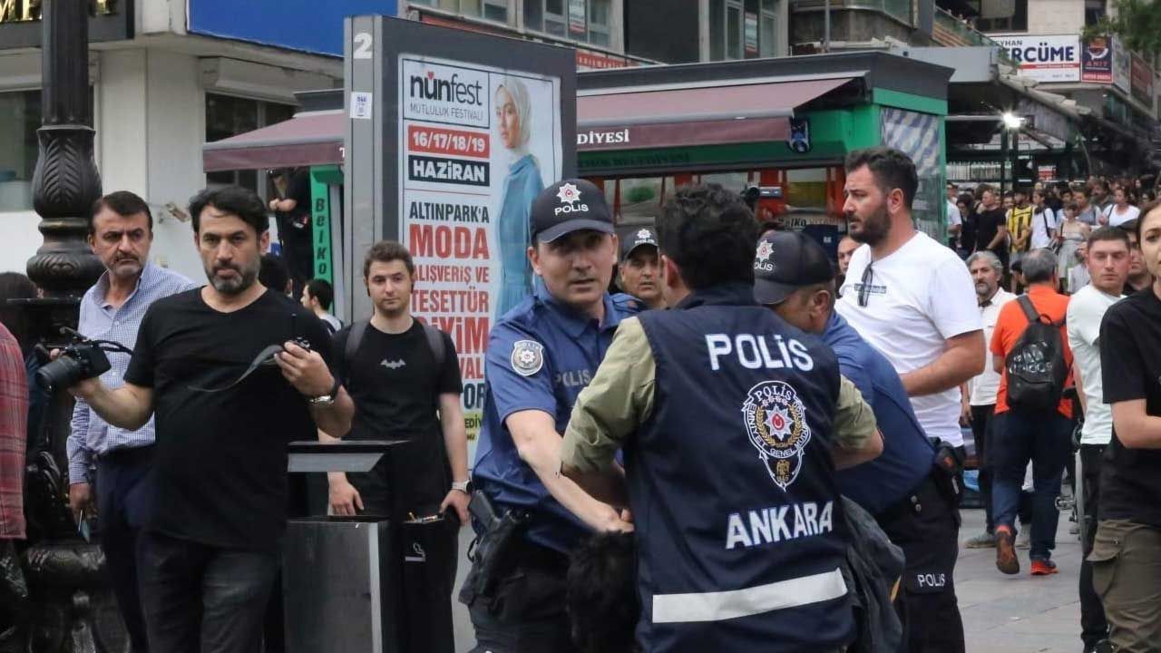 Son Dakika Ankara Kızılay Güvenpark'ta olaylar çıktı! Ethem Sarısülük vurulduğu yerde büyük olaylar çıktı