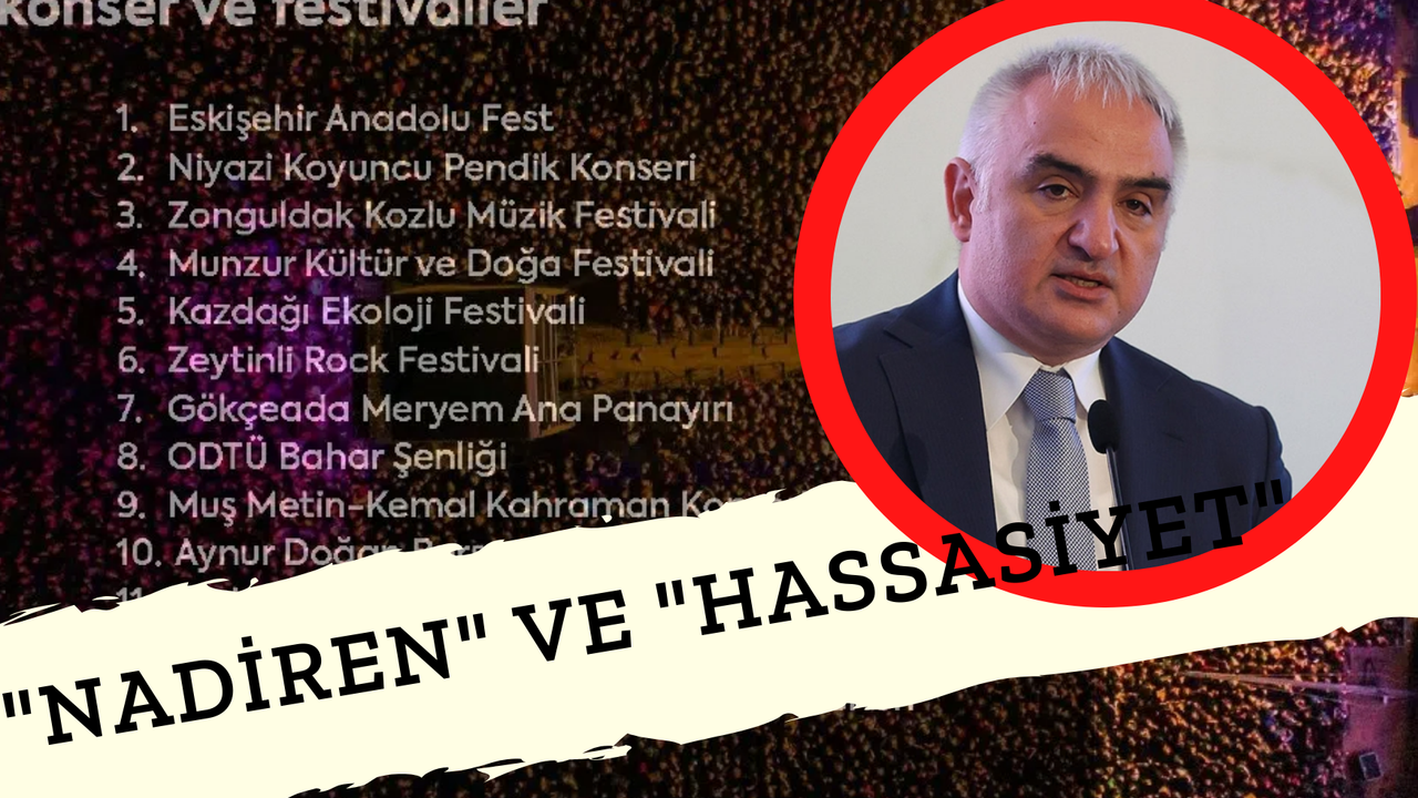 Ve "Kültür ve Turizm Bakanı" Ersoy Festival Ve Konser İptalleri İçin Konuştu! "Nadiren İptal Kararı Veriliyor"