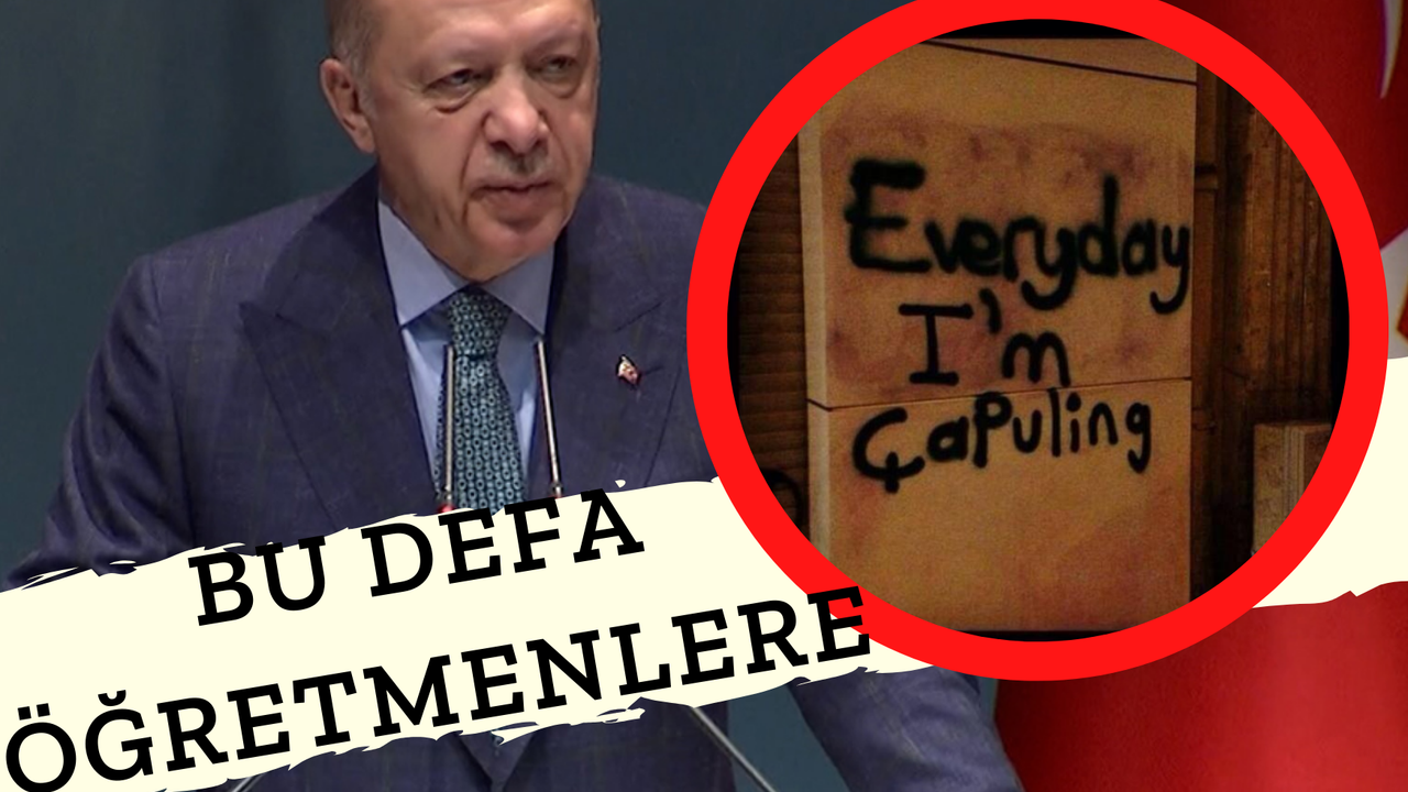 Erdoğan'dan İkinci "Çapulcu" Çıkışı! Erdoğan'ın Öğretmenelere Tepkisi Sert Oldu!