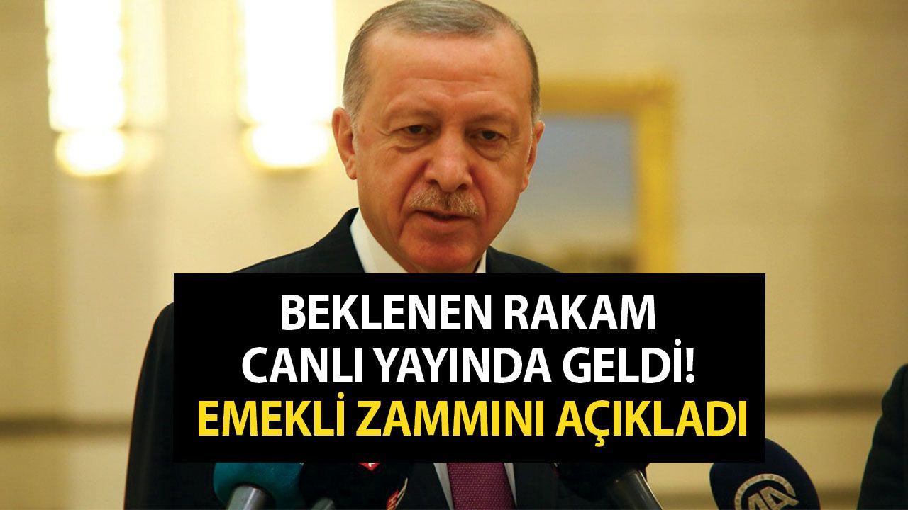 Beklenen açıklama canlı yayında geldi! Cumhurbaşkanı Erdoğan emekli sıkıntı çekmeyecek dedi! Yapılacak zam...