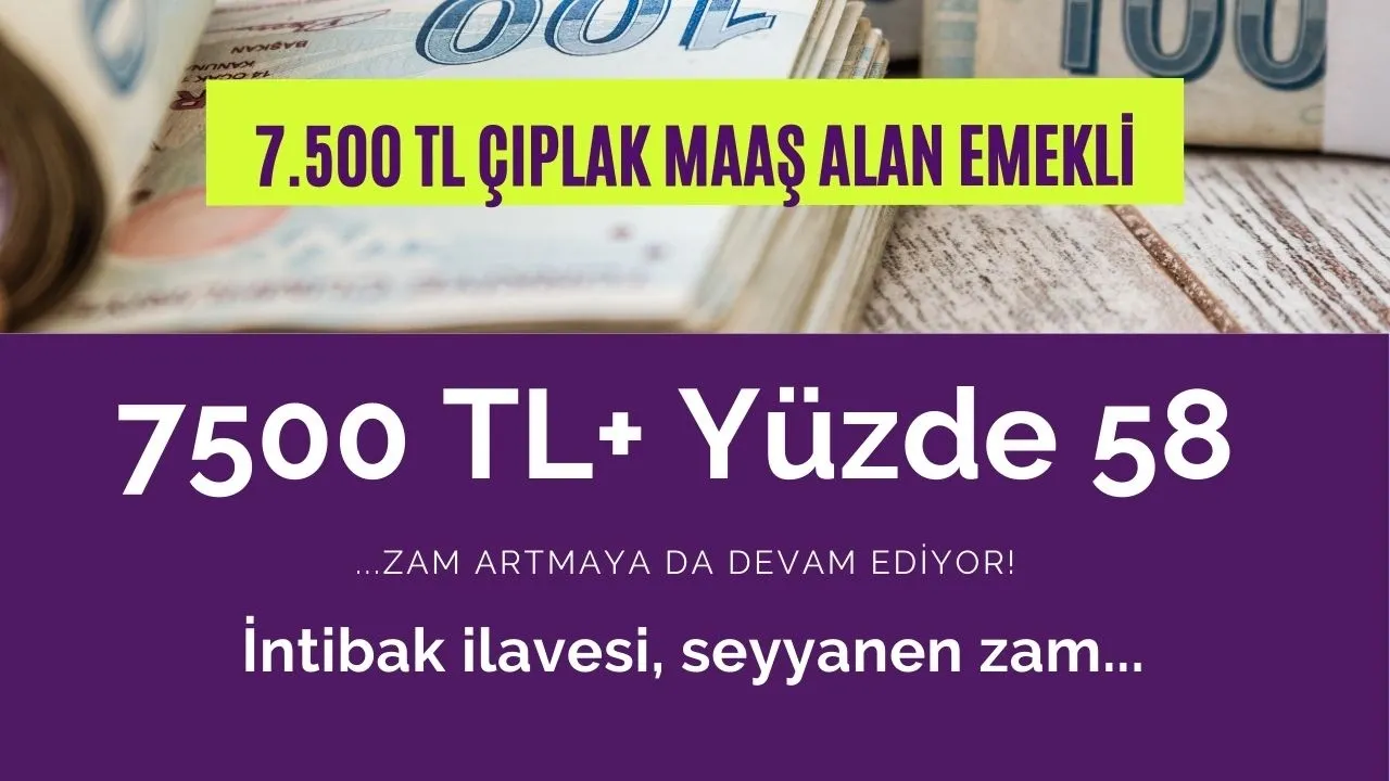 SSK-SGK, Bağkur'a Ek Zam Tablosu! 7500 TL+ Yüzde 58 Maaşlar 9.413 TL Oluyor!