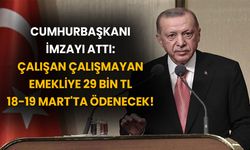 Cumhurbaşkanı imzayı attı: Çalışan çalışmayan emekliye 29 bin TL 18-19 Mart'ta ödenecek