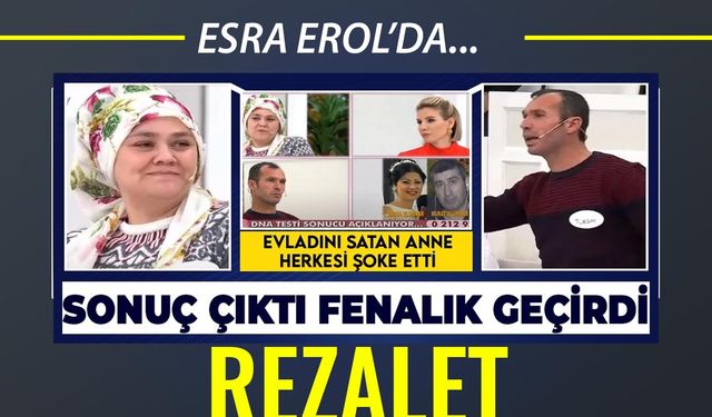 Esra Erol' da Çocuğunu Satan Anne Olay Yarattı! Çıkan DNA Sonucu Fenalık Geçirdi! Esra Erol'da Yaşanan Akıl Almaz Olaylar