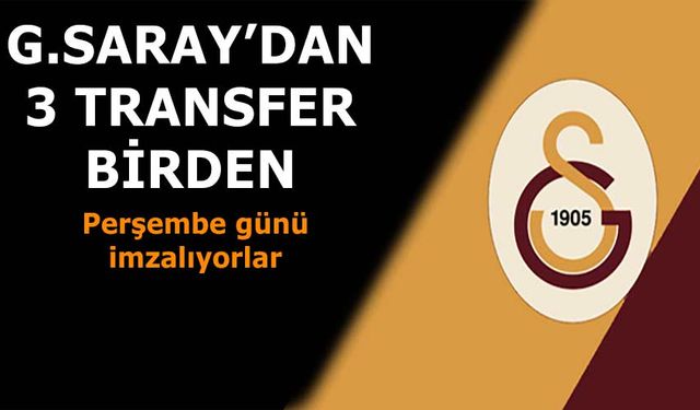 Yarın imzalayacaklar! Galatasaray'da 3 yıldız birden imzalıyor! 1 Yıldız gidiyor