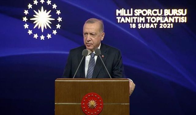 Erdoğan'dan milli sporculara yüzde 100 burs müjdesi!