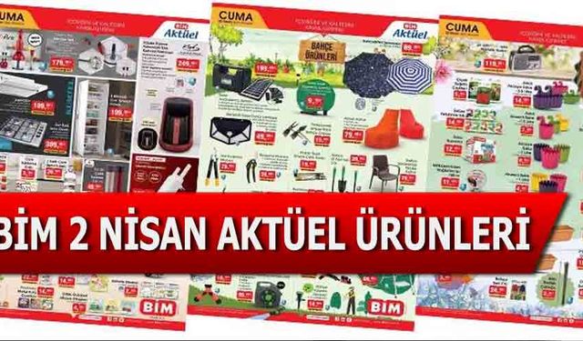 Bim 2 Nisan 2021 Aktüel Ürünler Kataloğu Yayınlandı! Bim 2 Nisan Aktüel İndirimli Ürünler Listesi