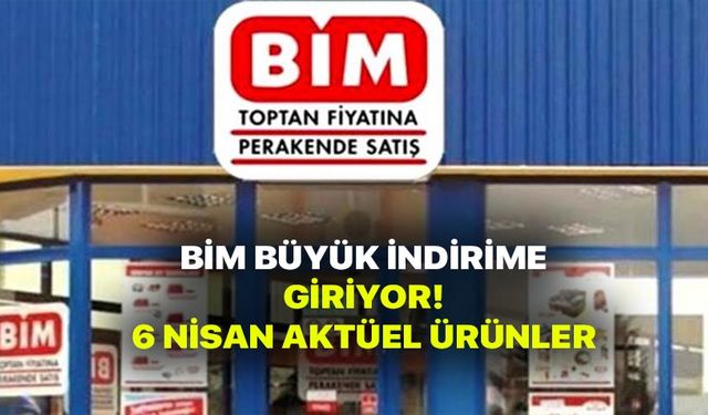 BİM Yarın Gıda İndiriminde Coşacak! 6 Nisan Salı Aktüel İndirimli Ürünler Kataloğu!