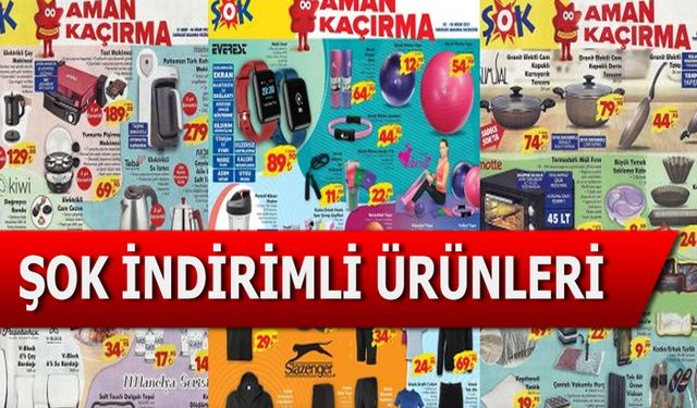 Şok Hafta Sonu Aktüel Ürünler Kataloğu Yayında! Şok Market Hafta Sonu büyük indirim