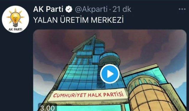 AKP Yalan Üretim Merkezi Animasyon Filmini Sildi!