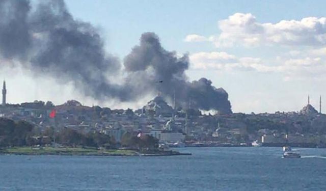 Son Dakika Çapa Tıp Fakültesi yangın paniği! İstanbul Çapa Tıp Fakültesi yanıyor