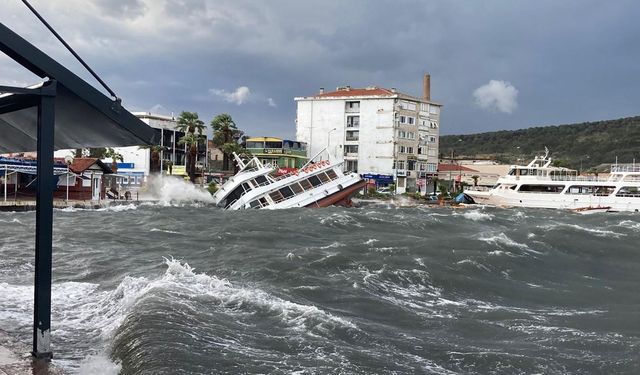 Fırtına Ağaçları Devirdi! Tekneleri Batırdı!