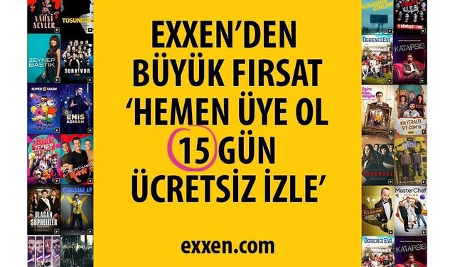 Exxen Ücretsiz izle 15 Gün Exxen yine ücretsiz oldu! Acun Ilıcalı açıkladı