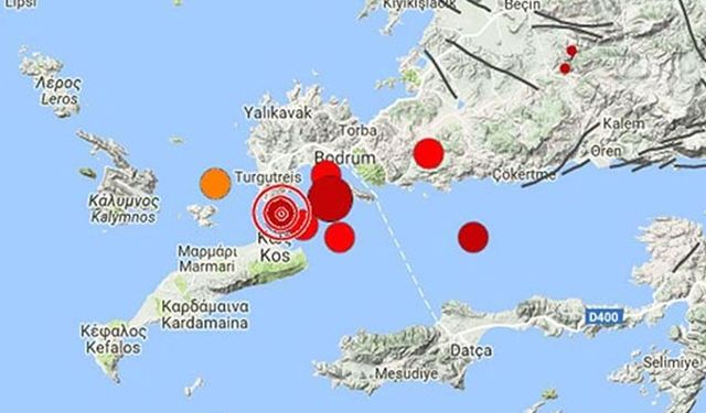 Muğla'da deprem 10 Mayıs 2021 Pazartesi Son Depremler nerede oldu?