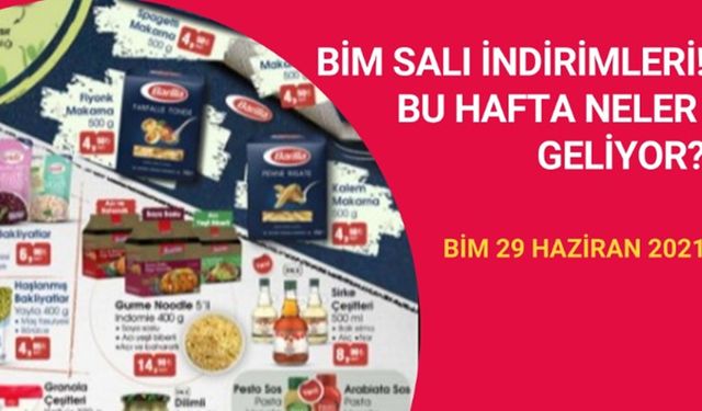 29 Haziran BİM aktüel ürünler kataloğu 2021! BİM'e bu hafta gelecek indirimli ürünler