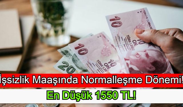 İşsizlik Maaşında Normalleşme Dönemi! En Düşük 1550 TL!