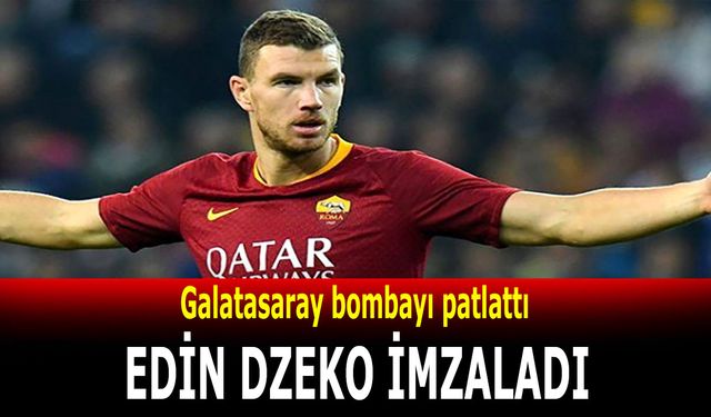 Edin Dzeko Galatasaray'da! Galatasaray başkan adayı Dzeko imza attırıyor