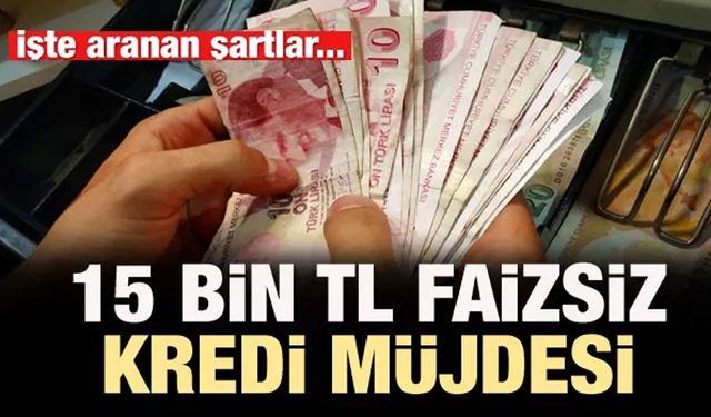 Faizsiz 15 Bin TL Anında Kredi Fırsatı! Üstelik 6 Aya Kadar Ödeme Yok İşte Başvuru Şartları