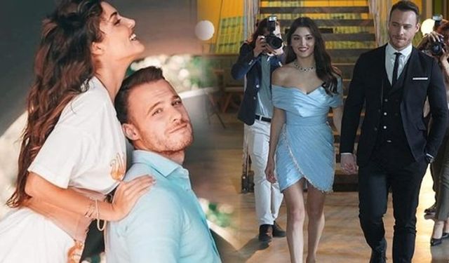 Hande Erçel ve Kerem Bursin Aşka Geldi! Hayranları Gizlice Çekti! Aşk Dolu Dakikalar!