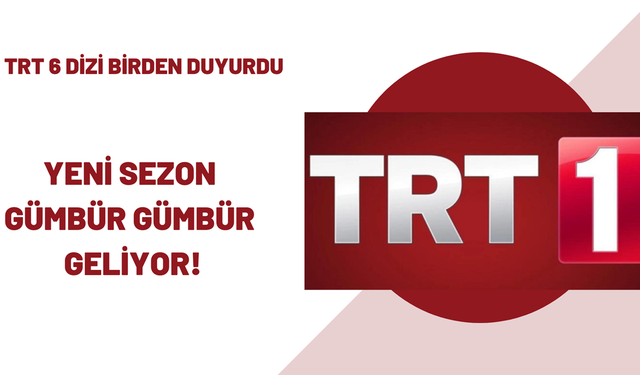 TRT Genel Müdürü tek tek açıkladı! Yeni sezonda 6 dizi fırtına gibi, gümbür gümbür geliyor! TRT1 herkesi silecek