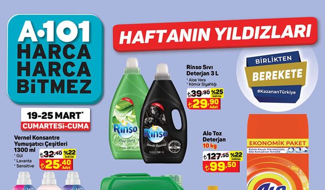 A101 19 Mart 2022 haftanın yıldızları kataloğu! A101 hafta sonu kataloğu ile neler geliyor?