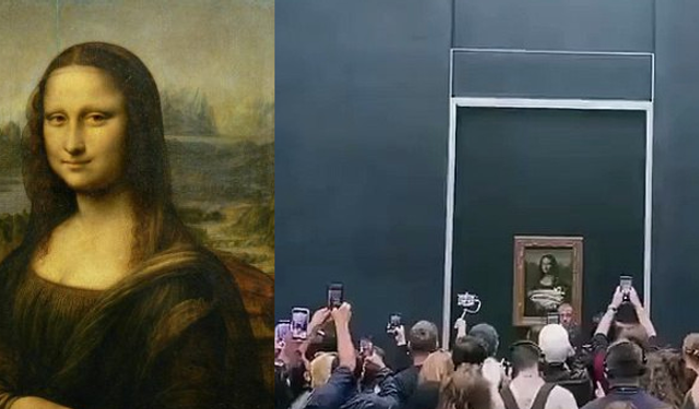 Avrupada Gündem Oldu! Mona Lisa Tablosuna Neden Saldırıldı? Neden Pastalı Saldırı? Kim Saldırdı? İlginç Mesaj Ne?