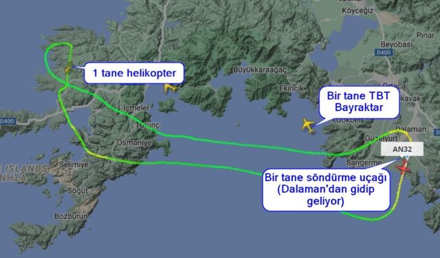 Hava Trafik Görüntüleri Marmaris Yangınına Damga Vurdu! Ortalık Karıştı! Kaç Helikopter Kaç Uçak Var?