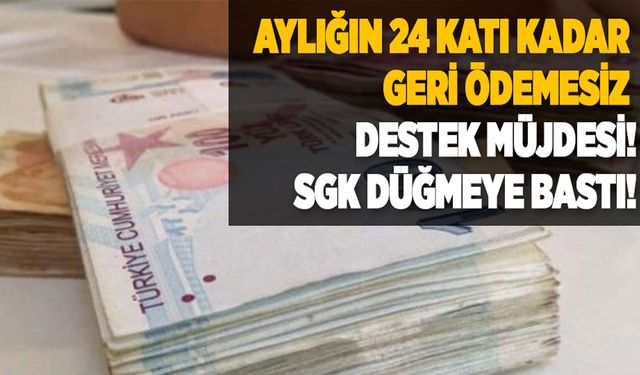 Son dakika 18 yaş üstü için yüz güldüren haber! 2 sene boyunca karşılıksız geri ödemesiz para verilecek! SGK açıkladı