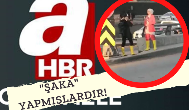 Her Yerde "Sarı Çizmeli A Haber" Konuşulur Oldu! Yerler Kuru Ama Haber Şahane!