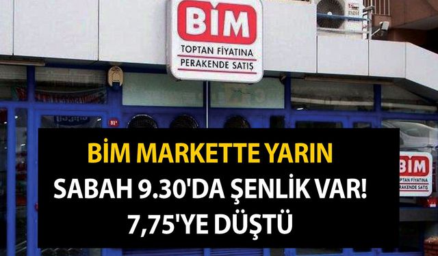 BİM markette yarın sabah 9.30'da şenlik var!  Bu indirimler daha önce yapılmadı! 7,75'ye düştü