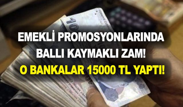 Emekli promosyonlarında ballı kaymaklı zam! Denizbank, İng, Yapı kredi, Akbank, Garanti duyurdu! 15000 TL...