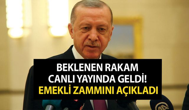 Beklenen açıklama canlı yayında geldi! Cumhurbaşkanı Erdoğan emekli sıkıntı çekmeyecek dedi! Yapılacak zam...