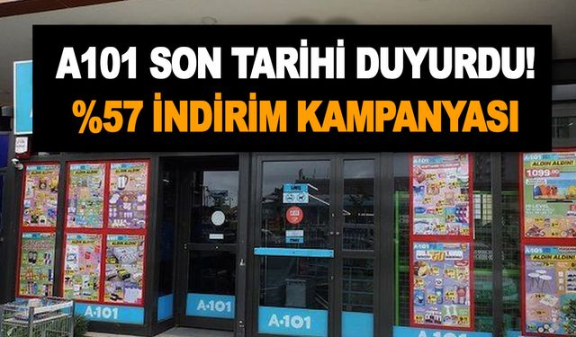 Fırsatı duymayanlar perperişan! A101 son tarihi duyurdu! %57 indirim kampanyası duyanı şaha kaldıracak!