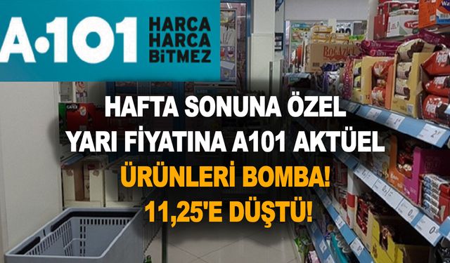 Hafta sonuna özel yarı fiyatına A101 aktüel ürünleri bomba! 11,25'e düştü! Sıvı yağ, tuvalet kâğıdı, çay, bebek bezi...