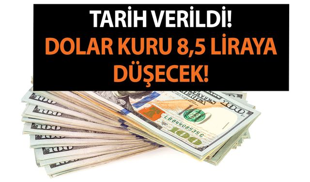 Tarih verildi! Dolar kuru 8,5 liraya düşecek! Vatandaş döviz bürolarına akın etti