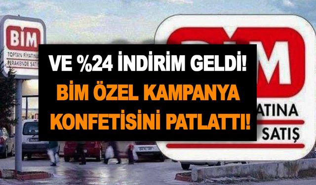 Ve %24 indirim geliyor! BİM 25 Ekim 2022 aktüel kataloğuna özel kampanya konfetisini patlattı!