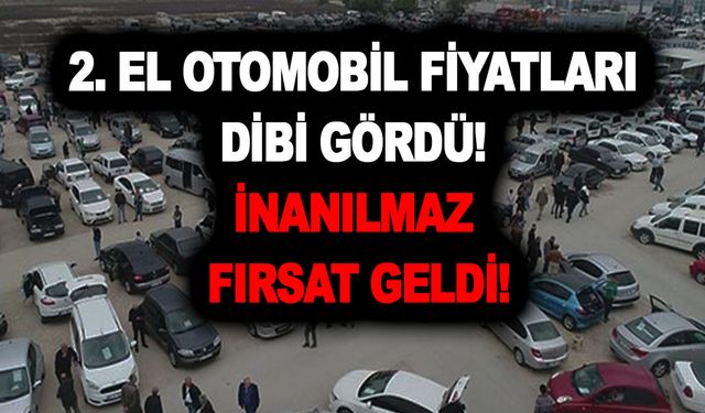 2. el otomobil fiyatları dibi gördü! İnanılmaz fırsat geldi! Vatandaşlar oto pazarlarına akın etti!