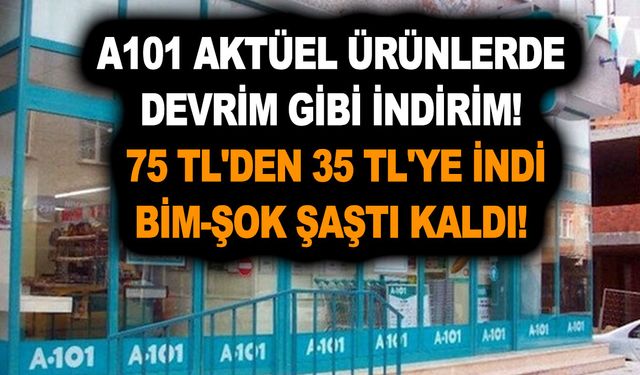 A101 aktüel ürünlerde devrim gibi indirim! 75 TL'den  35 TL'ye indi! BİM-ŞOK şaştı kaldı!