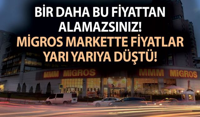 Bir daha bu fiyattan alamazsınız! Migros markette fiyatlar yarı yarıya düştü! Yumurta, tuvalet kağıtları, yağ ve süt...