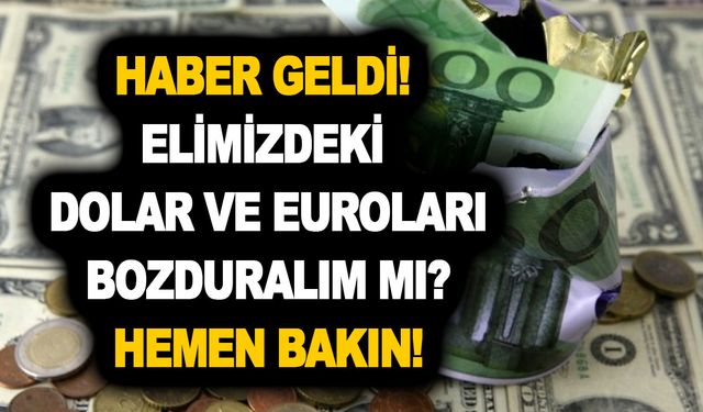 Haber geldi! Elimizdeki dolar ve euroları bozduralım mı? Hemen bakın! Vatandaşlar döviz bürolarına akın etti