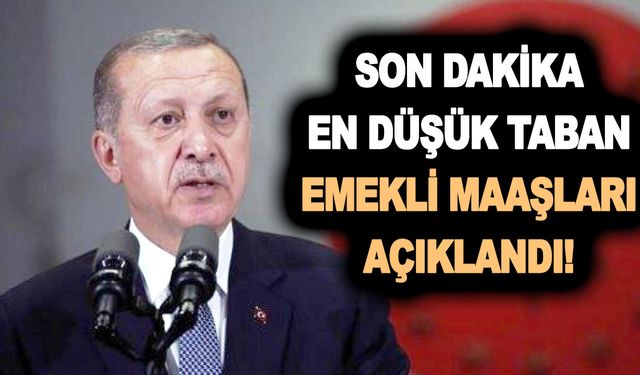 Son dakika: En düşük taban emekli maaşları açıklandı! Emeklilere göbek attıracak rakam geldi