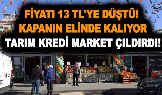 Tarım Kredi Marketlerine indirim talimatı bugün geldi! Fiyatı 13 TL'ye düştü! Kapanın elinde kalıyor