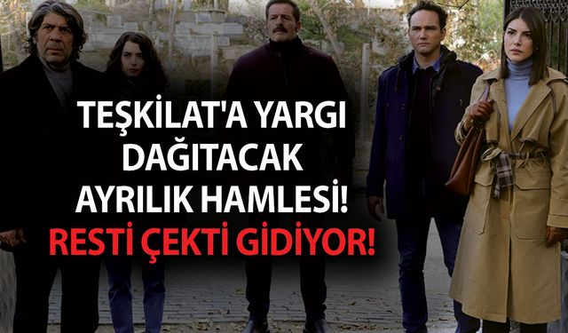 Teşkilat'a yargı dağıtacak ayrılık hamlesi! Bu kez diğerlerine benzemeyecek... Resti çekti gidiyor!