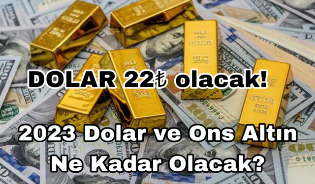 Dolar 22 Euro 25 Olacak! 2023 Dolar Euro ve Gram Altın Ne Kadar Olacak Açıklaması Geldi