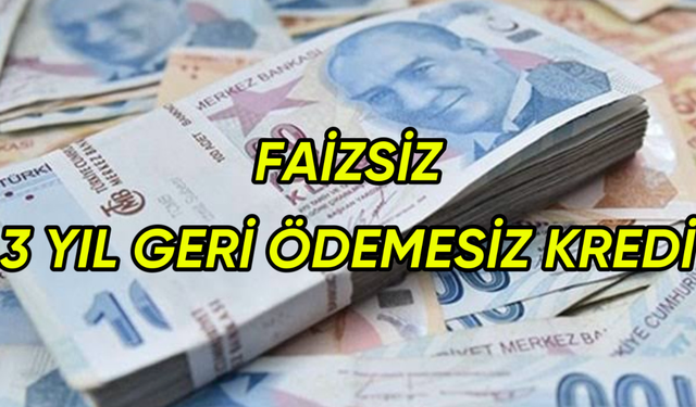 Faizsiz 3 Yıl Geri Ödemesiz Kredi Sürprizi! Başvurular Bu Gece Başlıyor