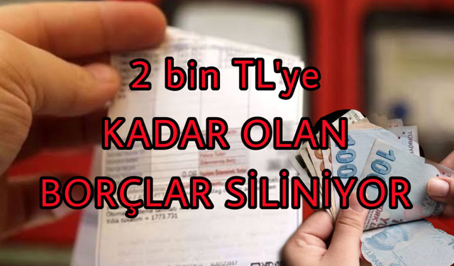 Onaydan Geçti! Evraklarını Götüren Herkesin 2 bin TL'ye Kadar Olan Borçları Devlet Tarafından Silinecek