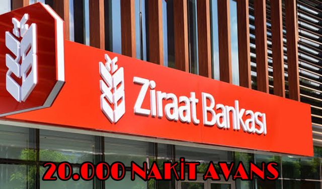 Ziraat Bankası’ndan Yeni Yıl Avantajı! Herkese 20.000 TL Nakit Avans!