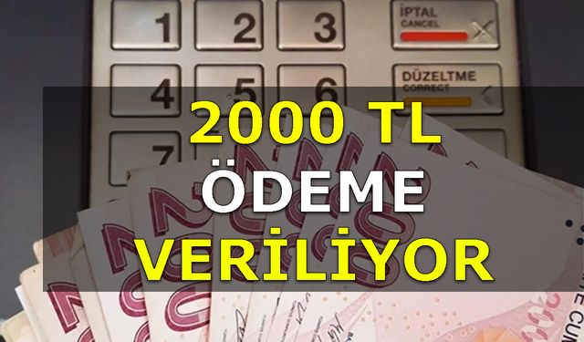 Kimsenin Bilmediği O Ödeme! 2000 TL Ödemeyi Aylık Ya Da Toplu Alabilirsiniz