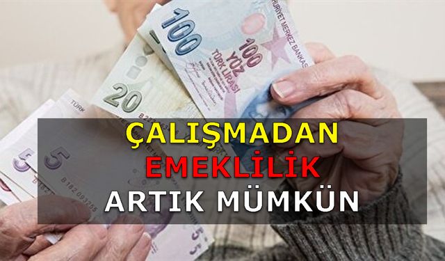 Karar TBMM’den Çıktı! Çalışmadan Emekli Olmak Artık Mümkün, Hemen 5500 TL Maaş Alabilirsiniz